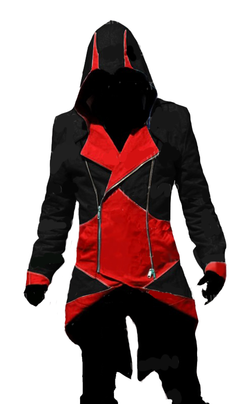 Assassin's Creed III Connor Red And Black Jacket Cosplay Costume